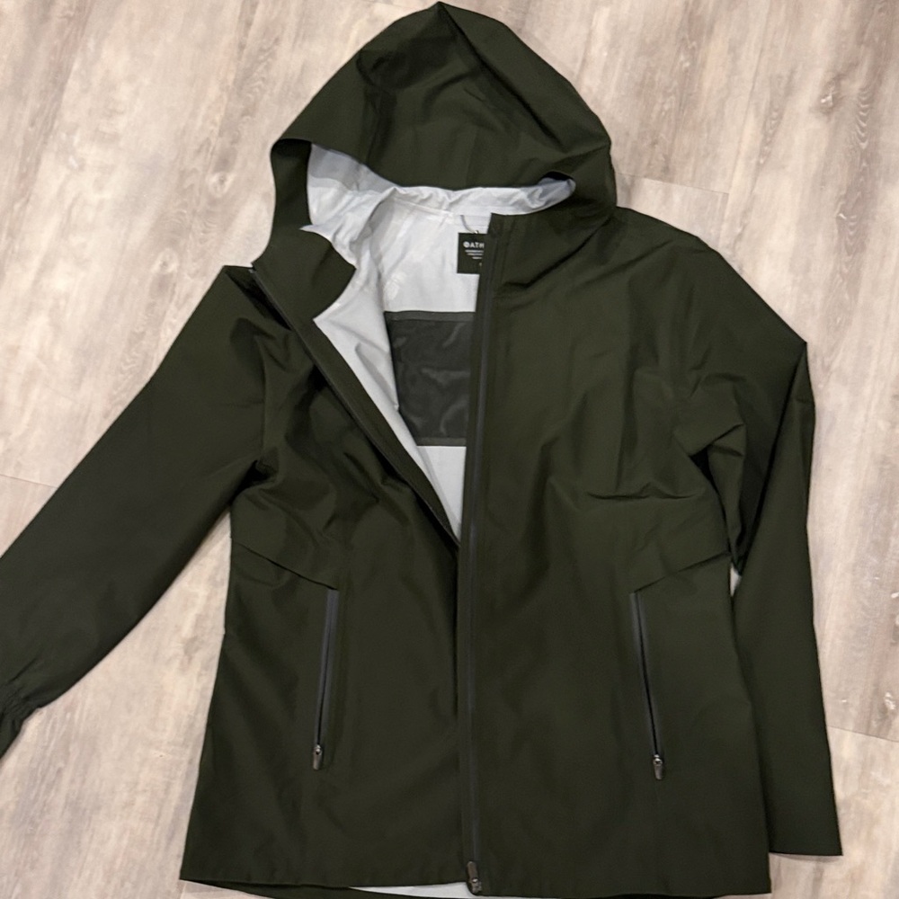 Athleta Green Performance rain jacket